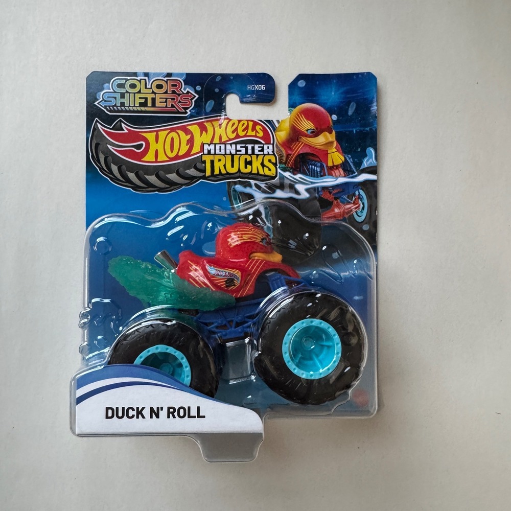Hot Wheels Monster Trucks Color Shifters Duck N' Roll HGX06 1:64 Scale New